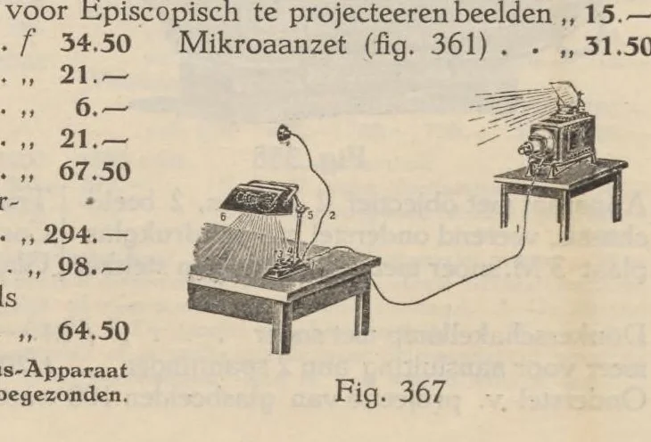 An illustration from Prijscourant van benoodigdheden voor fotografie en projectie, 1926, leaf 85