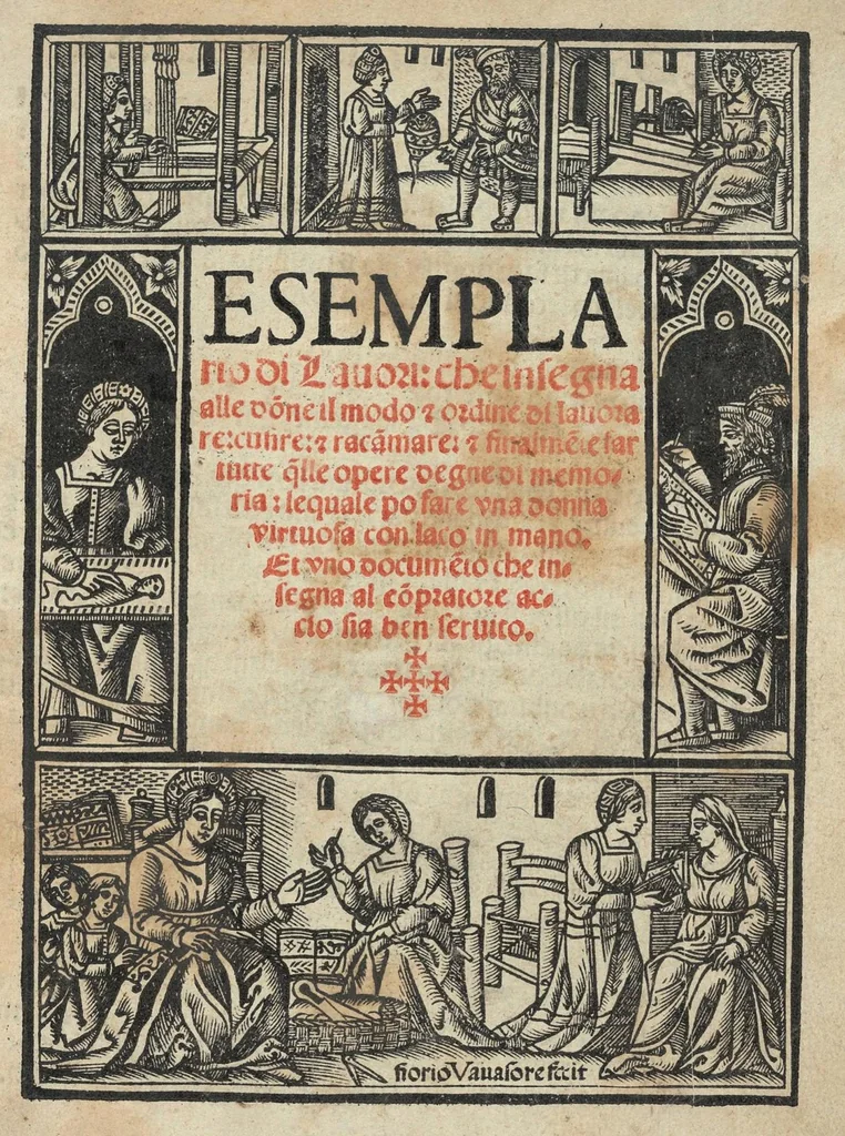 An illustration from Esemplario di lavori, 1532, leaf 0
