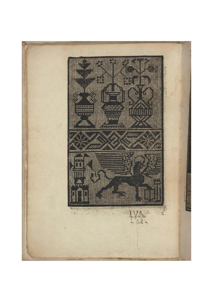 An illustration from Esemplario di lavori, 1532, leaf 11