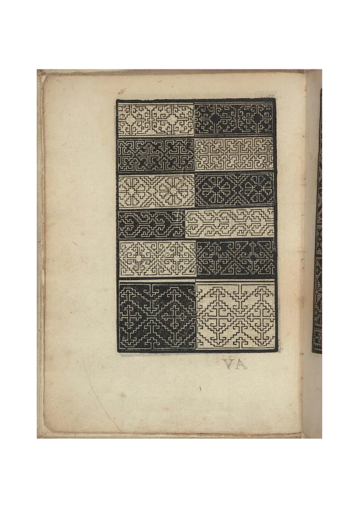 An illustration from Esemplario di lavori, 1532, leaf 9