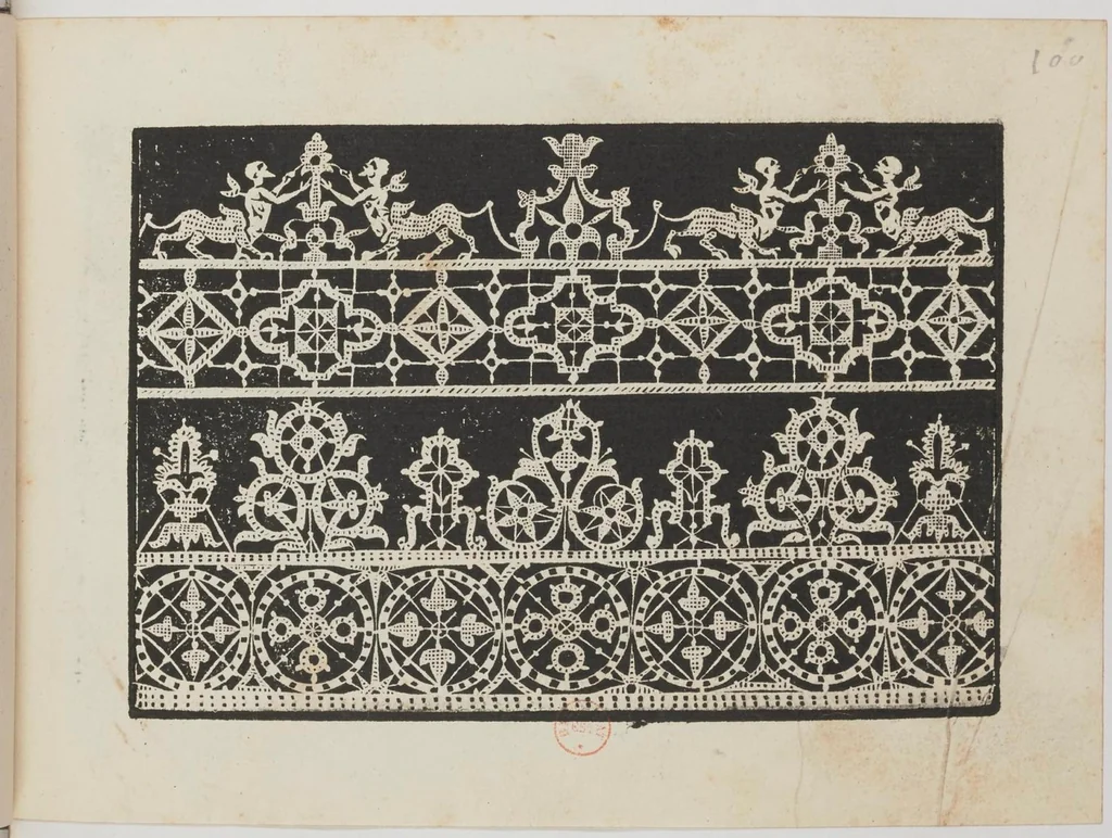 An illustration from Corona delle nobili et virtuose donne, libro primo-quarto..., 1596, leaf 104