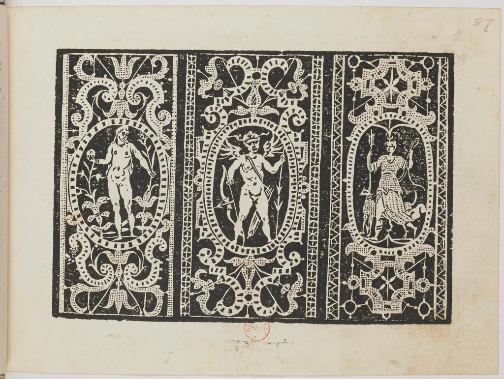 An illustration from Corona delle nobili et virtuose donne, libro primo-quarto..., 1596, leaf 91