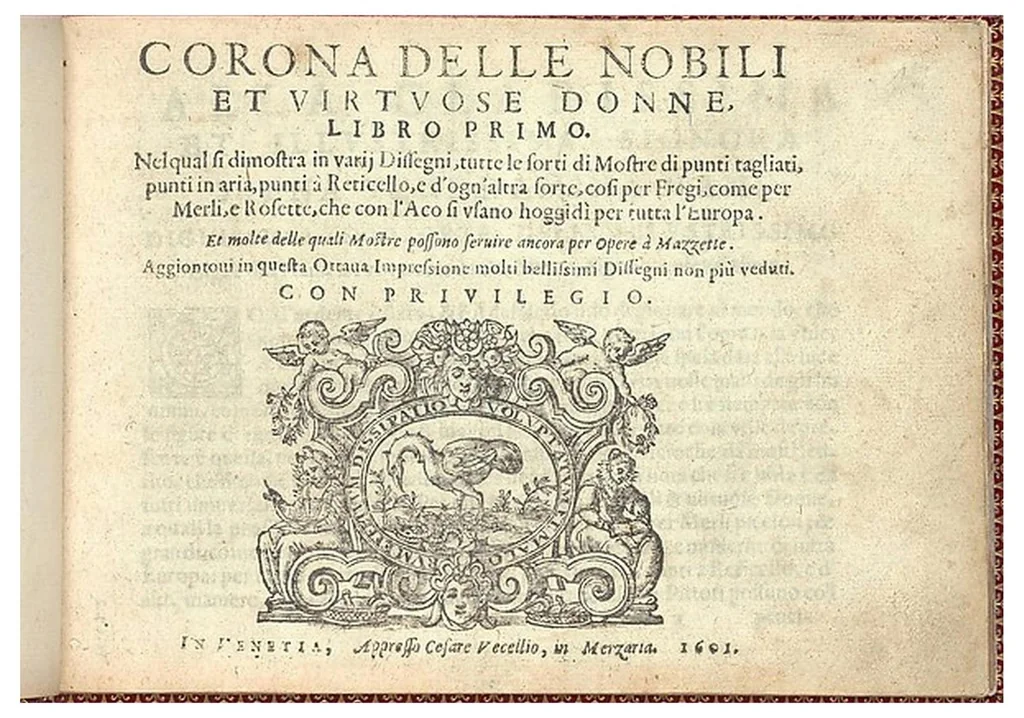 An illustration from Corona delle nobili et virtuose donne. Libro Primo, 1601, leaf 0