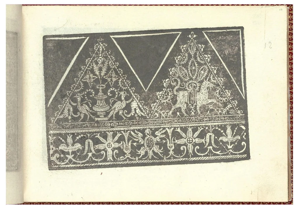 An illustration from Corona delle nobili et virtuose donne. Libro Primo, 1601, leaf 12