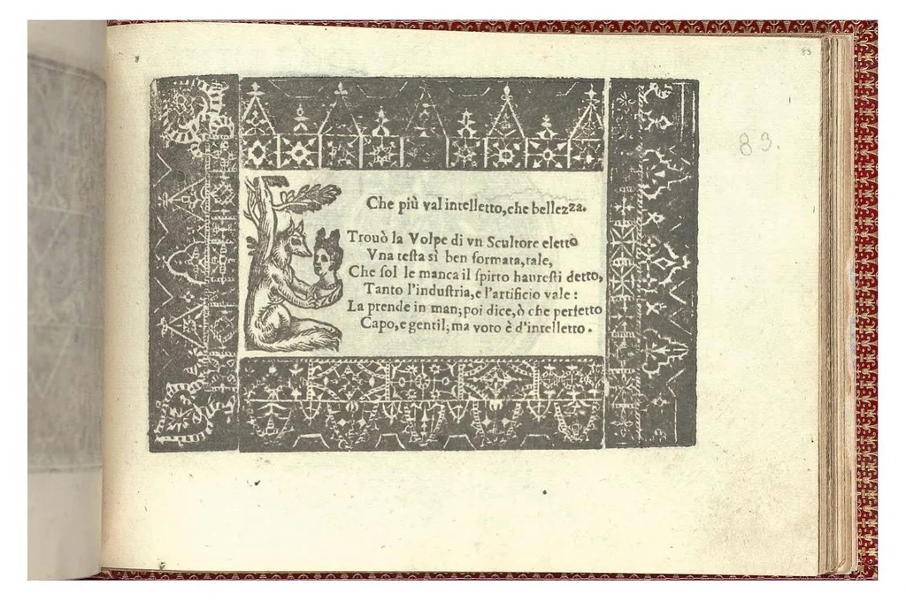 An illustration from Corona delle nobili et virtuose donne. Libro Terzo, 1601, leaf 27
