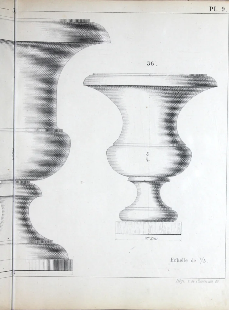 An illustration from Vieille Montagne : album d'objets d'art et d'ornementation architecturale : V.M. 1875., 1875, leaf 22