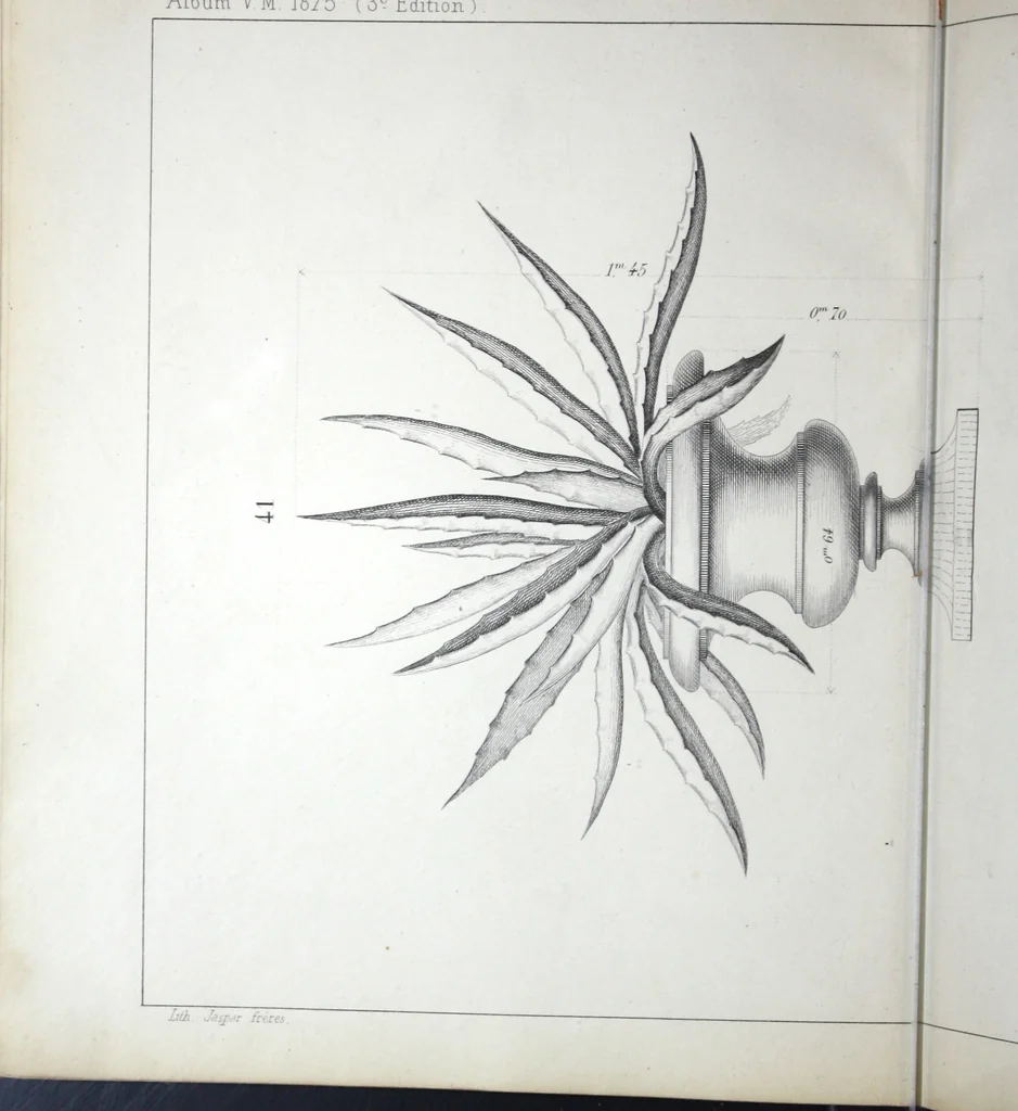 An illustration from Vieille Montagne : album d'objets d'art et d'ornementation architecturale : V.M. 1875., 1875, leaf 23