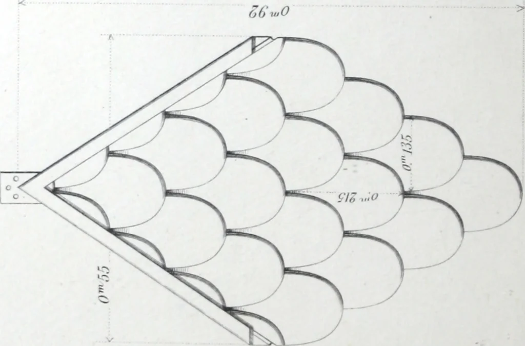 An illustration from Vieille Montagne : album d'objets d'art et d'ornementation architecturale : V.M. 1875., 1875, leaf 25