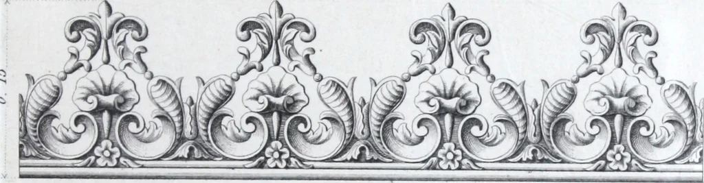 An illustration from Vieille Montagne : album d'objets d'art et d'ornementation architecturale : V.M. 1875., 1875, leaf 36
