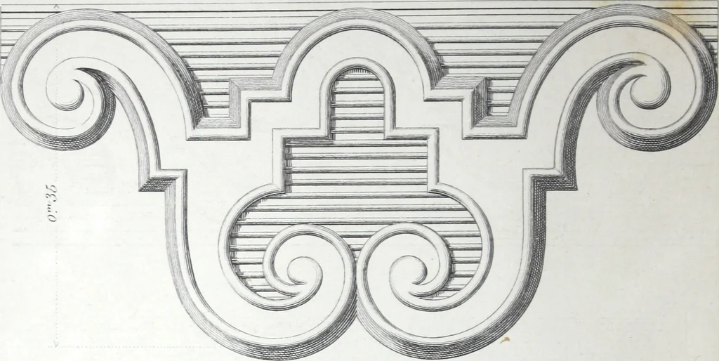 An illustration from Vieille Montagne : album d'objets d'art et d'ornementation architecturale : V.M. 1875., 1875, leaf 37