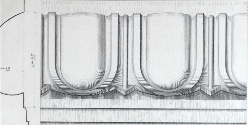 An illustration from Vieille Montagne : album d'objets d'art et d'ornementation architecturale : V.M. 1875., 1875, leaf 40