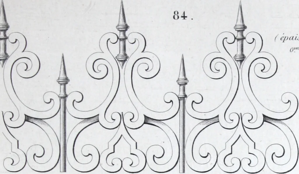 An illustration from Vieille Montagne : album d'objets d'art et d'ornementation architecturale : V.M. 1875., 1875, leaf 42