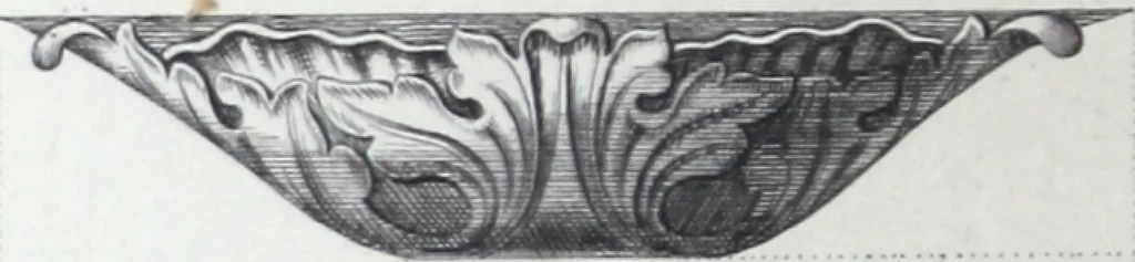 An illustration from Vieille Montagne : album d'objets d'art et d'ornementation architecturale : V.M. 1875., 1875, leaf 45