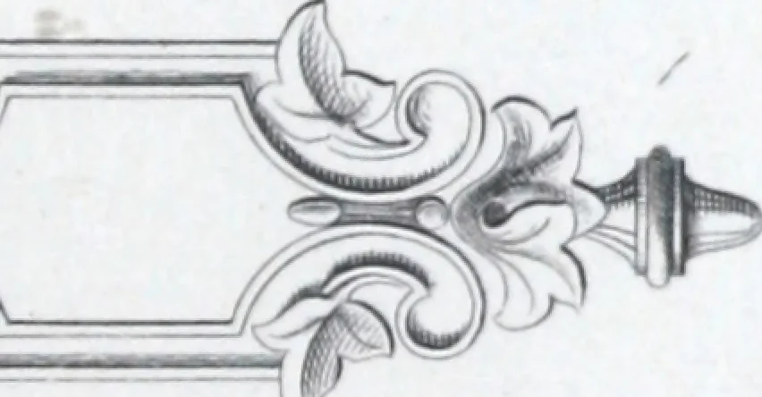 An illustration from Vieille Montagne : album d'objets d'art et d'ornementation architecturale : V.M. 1875., 1875, leaf 48