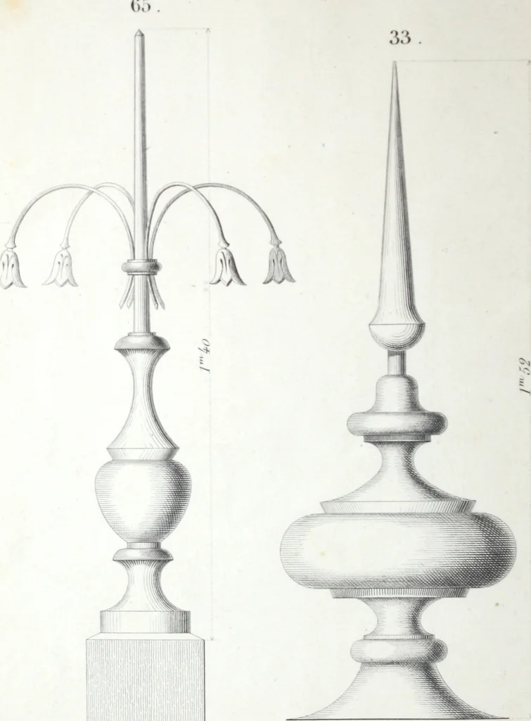 An illustration from Vieille Montagne : album d'objets d'art et d'ornementation architecturale : V.M. 1875., 1875, leaf 5