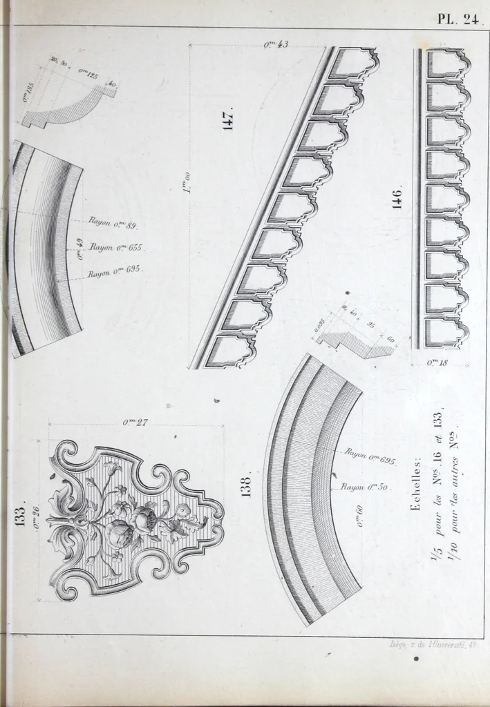 An illustration from Vieille Montagne : album d'objets d'art et d'ornementation architecturale : V.M. 1875., 1875, leaf 52