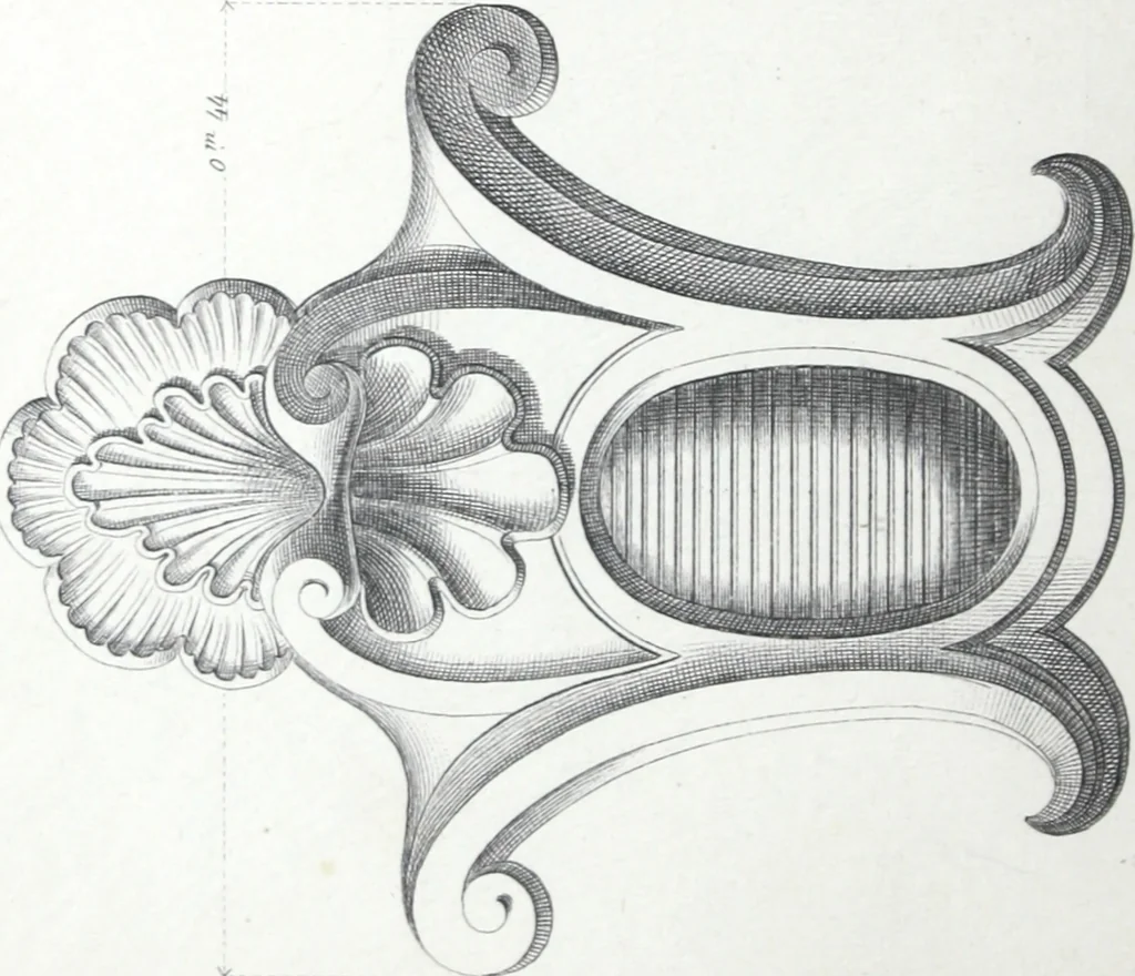 An illustration from Vieille Montagne : album d'objets d'art et d'ornementation architecturale : V.M. 1875., 1875, leaf 55
