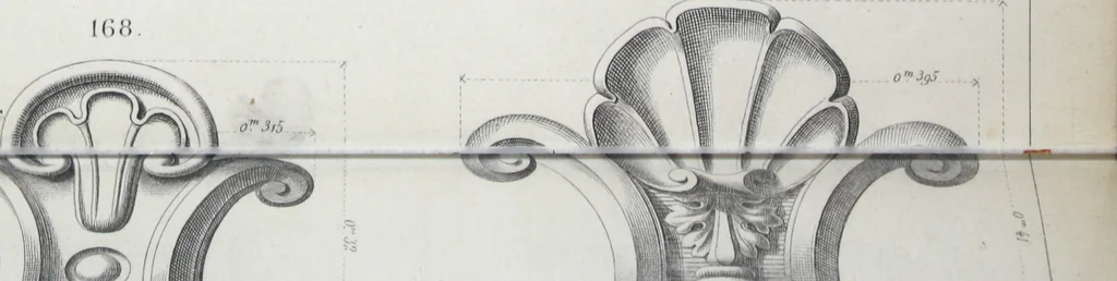An illustration from Vieille Montagne : album d'objets d'art et d'ornementation architecturale : V.M. 1875., 1875, leaf 55