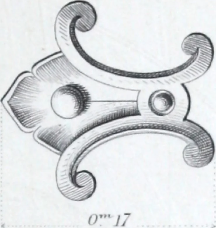 An illustration from Vieille Montagne : album d'objets d'art et d'ornementation architecturale : V.M. 1875., 1875, leaf 58