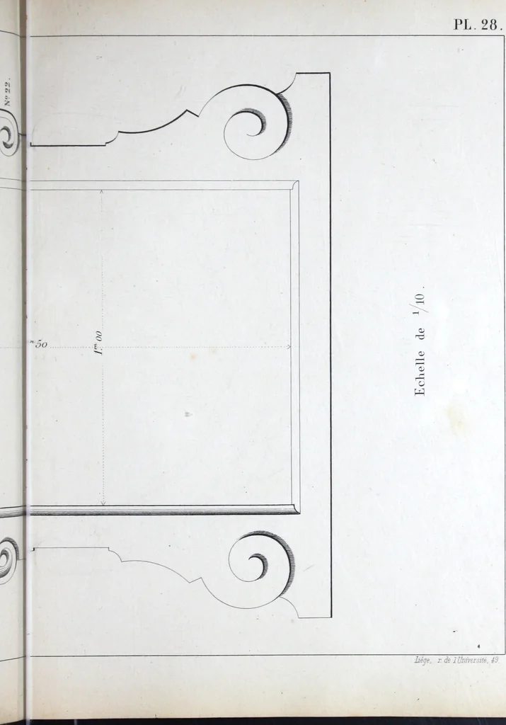 An illustration from Vieille Montagne : album d'objets d'art et d'ornementation architecturale : V.M. 1875., 1875, leaf 60