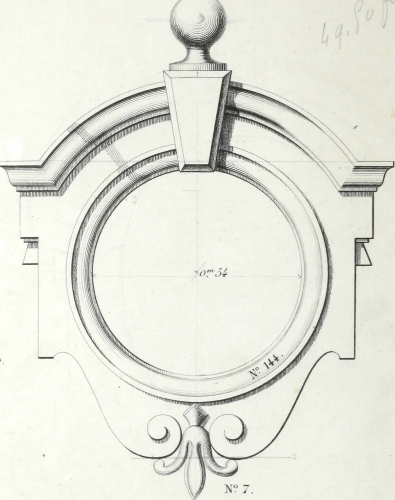 An illustration from Vieille Montagne : album d'objets d'art et d'ornementation architecturale : V.M. 1875., 1875, leaf 61