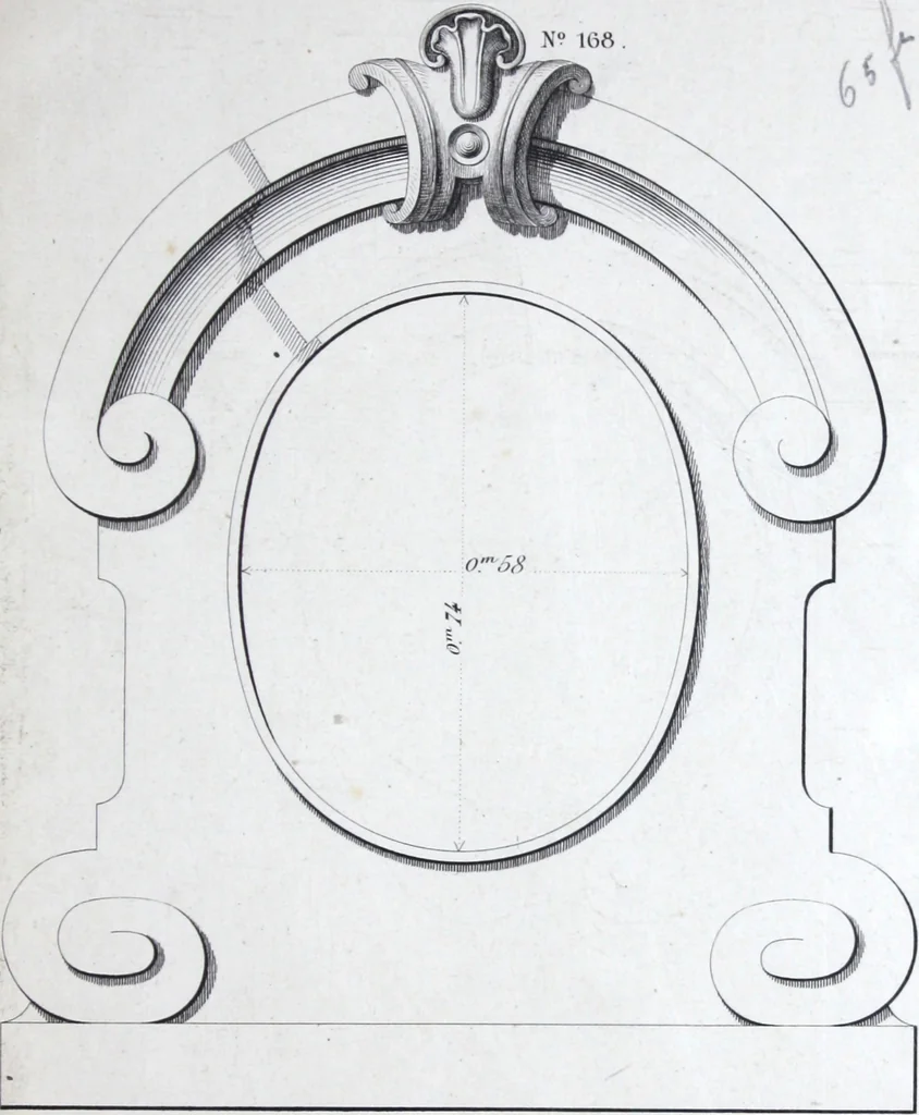 An illustration from Vieille Montagne : album d'objets d'art et d'ornementation architecturale : V.M. 1875., 1875, leaf 62
