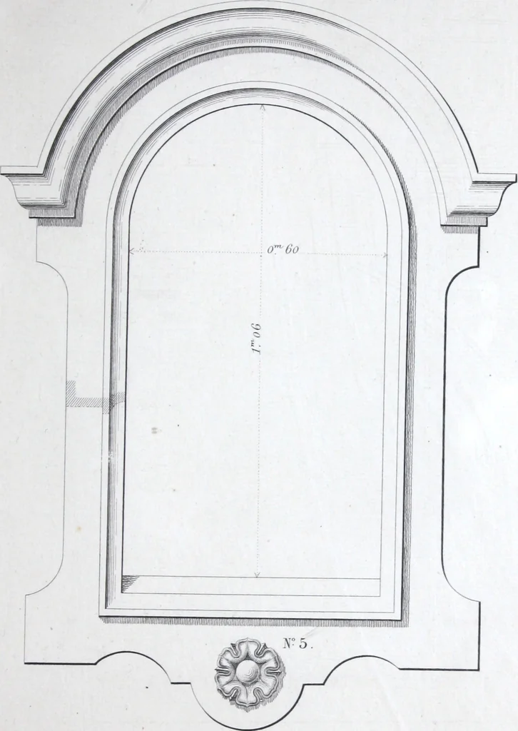 An illustration from Vieille Montagne : album d'objets d'art et d'ornementation architecturale : V.M. 1875., 1875, leaf 68