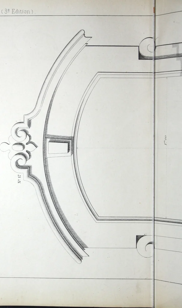 An illustration from Vieille Montagne : album d'objets d'art et d'ornementation architecturale : V.M. 1875., 1875, leaf 71