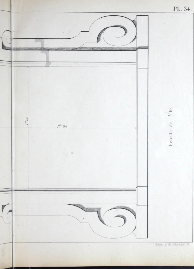 An illustration from Vieille Montagne : album d'objets d'art et d'ornementation architecturale : V.M. 1875., 1875, leaf 72