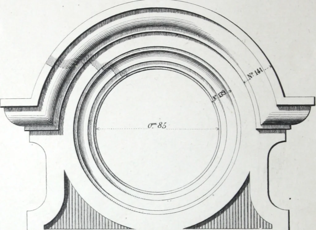 An illustration from Vieille Montagne : album d'objets d'art et d'ornementation architecturale : V.M. 1875., 1875, leaf 77