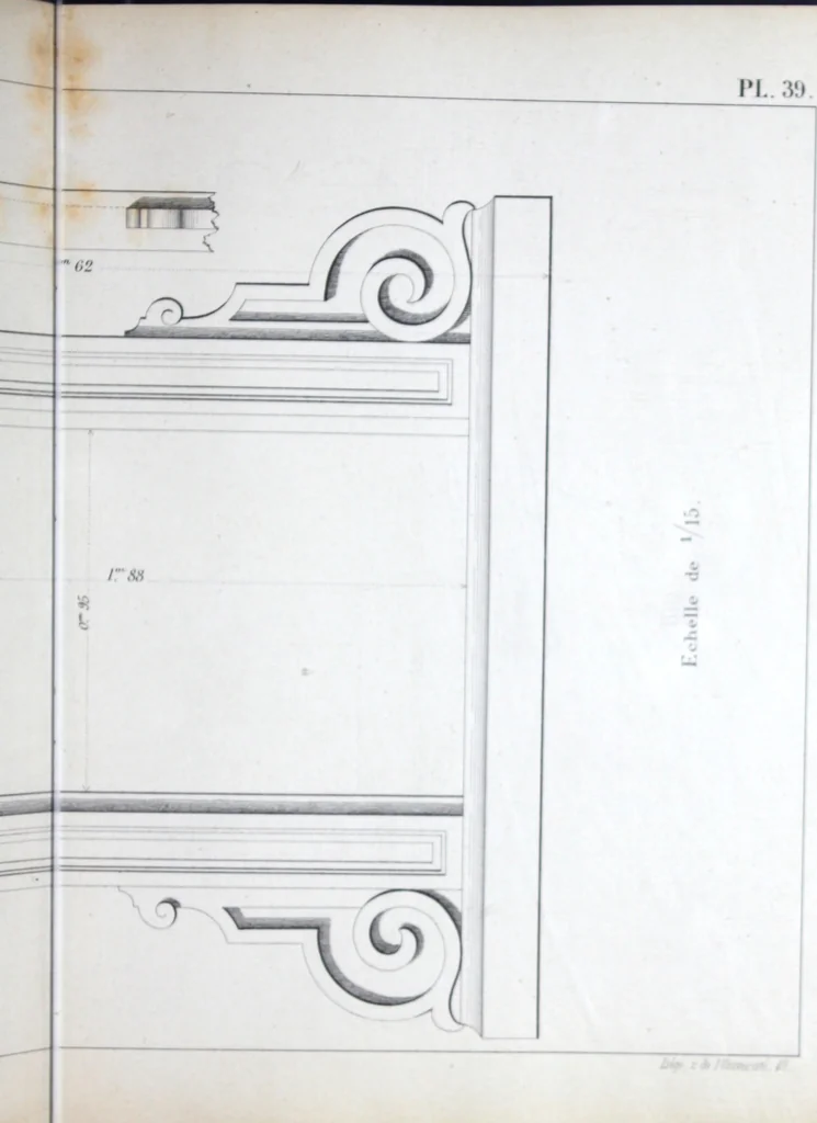 An illustration from Vieille Montagne : album d'objets d'art et d'ornementation architecturale : V.M. 1875., 1875, leaf 82