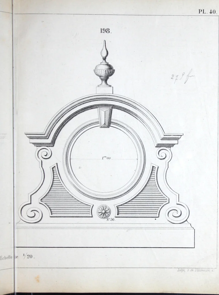 An illustration from Vieille Montagne : album d'objets d'art et d'ornementation architecturale : V.M. 1875., 1875, leaf 84