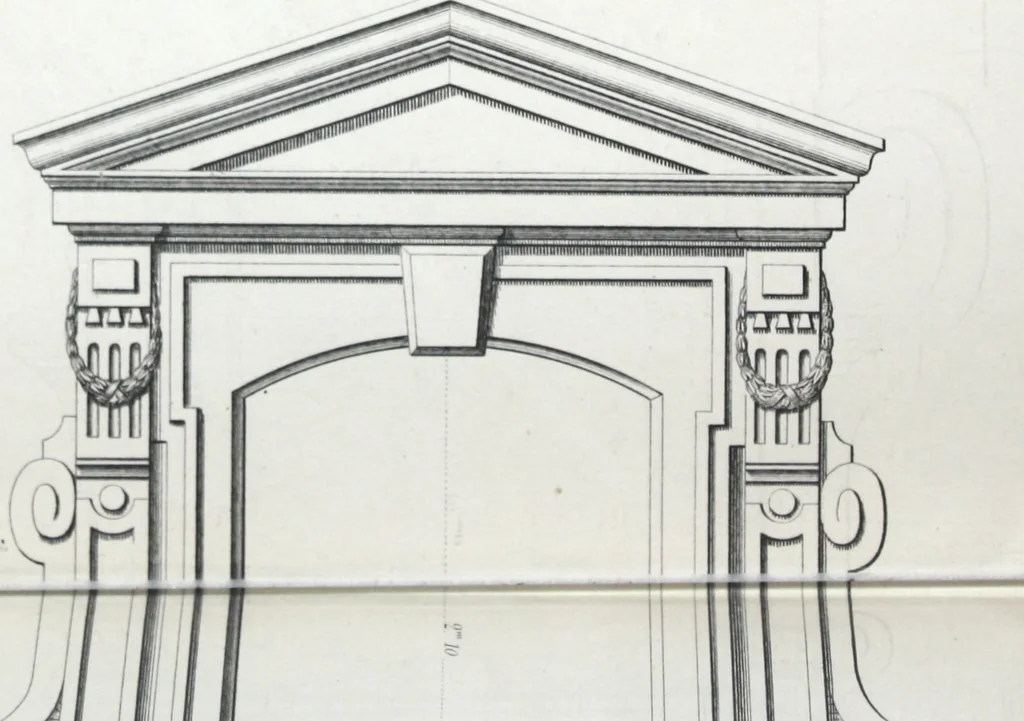 An illustration from Vieille Montagne : album d'objets d'art et d'ornementation architecturale : V.M. 1875., 1875, leaf 85