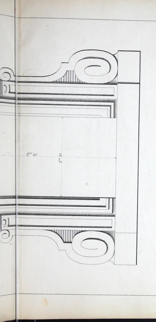 An illustration from Vieille Montagne : album d'objets d'art et d'ornementation architecturale : V.M. 1875., 1875, leaf 86