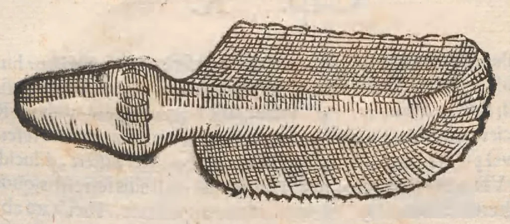 An illustration from Vlyssis Aldrovandi ... De reliquis animalibus exanguibus libri quatuor, post mortem eius editi : nempe de mollibvs, crvstaceis, testaceis et zoophytis, 1642, leaf 599