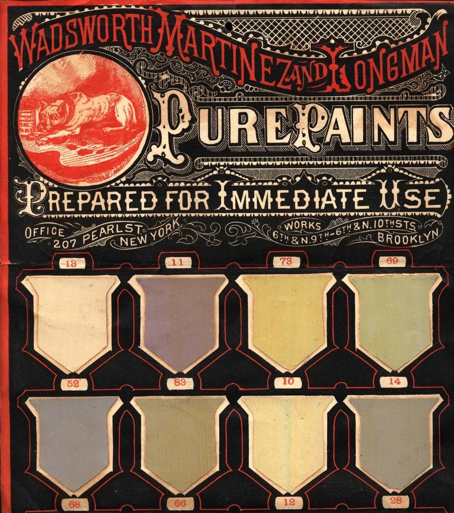 An illustration from Wadsworth Martinez Longman pure paints., 1890, leaf 0