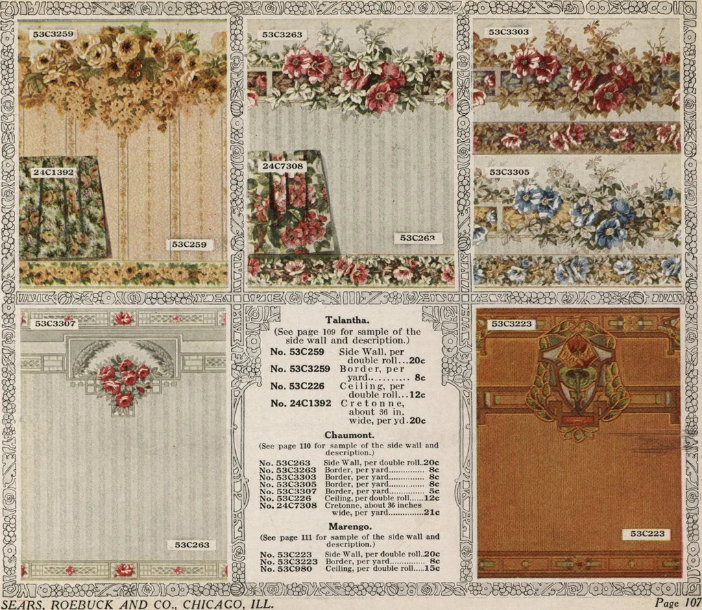 An illustration from Wall paper for every home, 1916, 1916, leaf 178