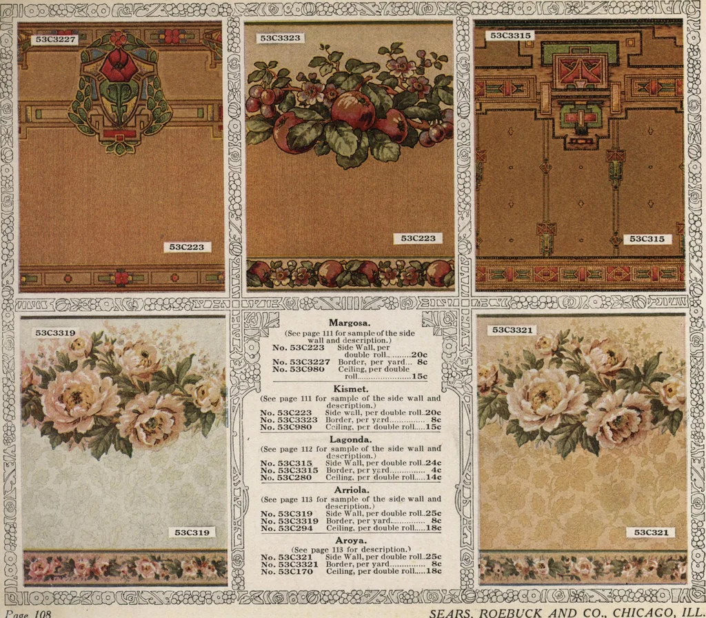 An illustration from Wall paper for every home, 1916, 1916, leaf 179