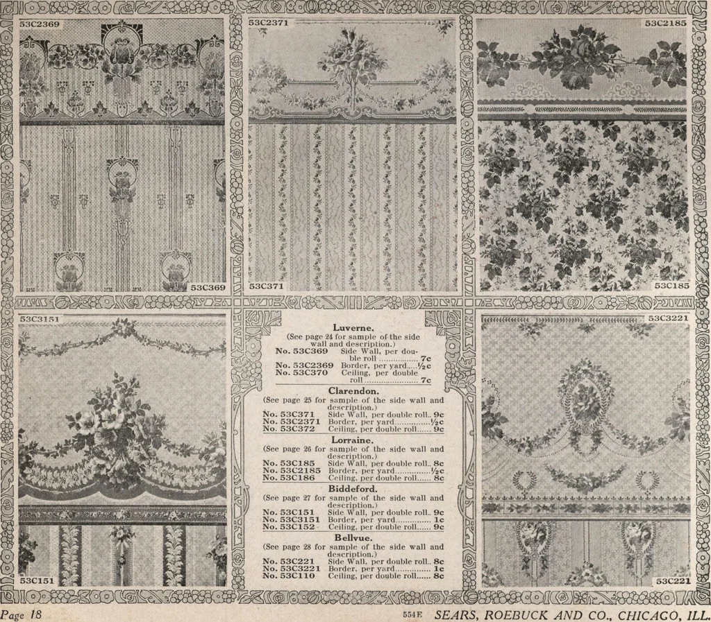 An illustration from Wall paper for every home, 1916, 1916, leaf 19