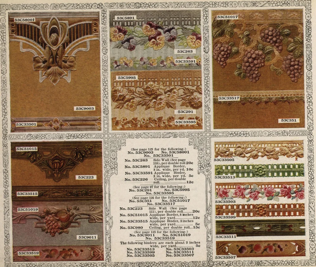An illustration from Wall paper for every home, 1916, 1916, leaf 205