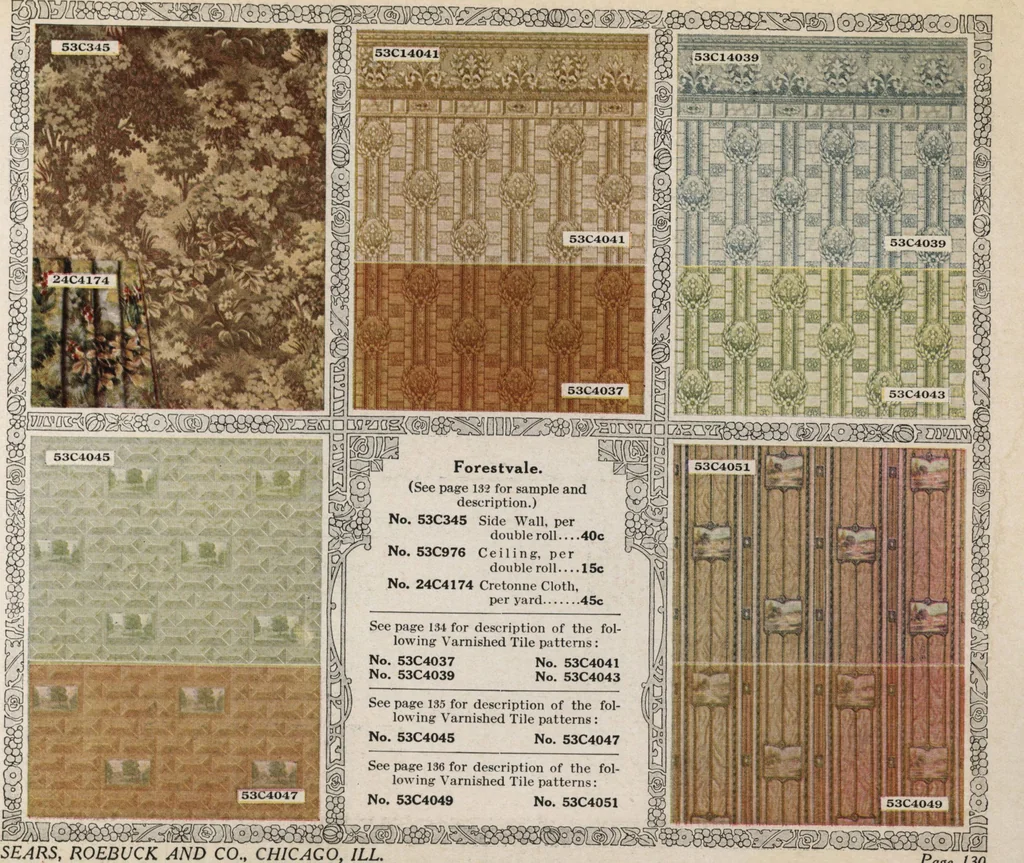 An illustration from Wall paper for every home, 1916, 1916, leaf 218