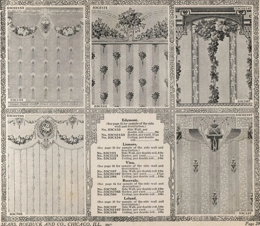 An illustration from Wall paper for every home, 1916, 1916, leaf 42