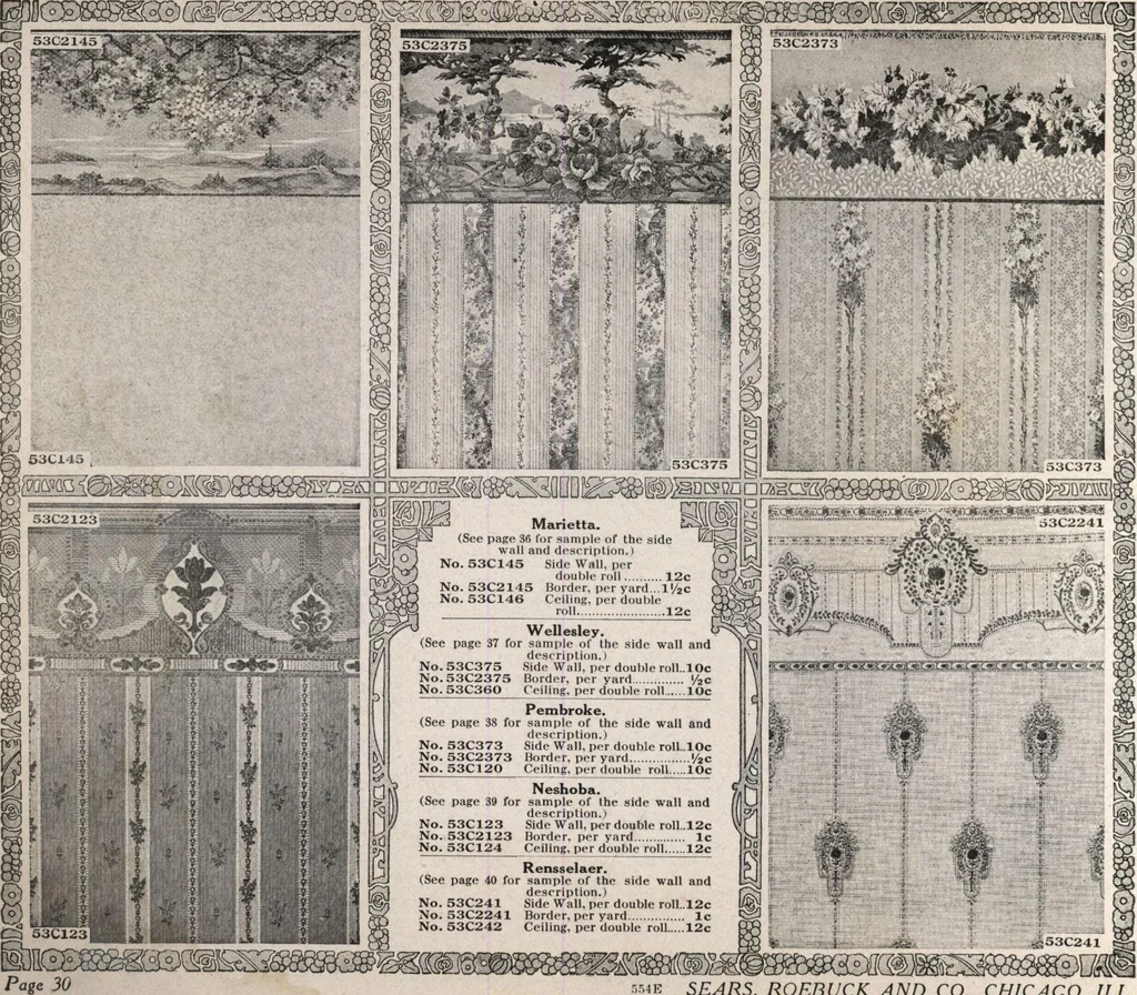 An illustration from Wall paper for every home, 1916, 1916, leaf 43
