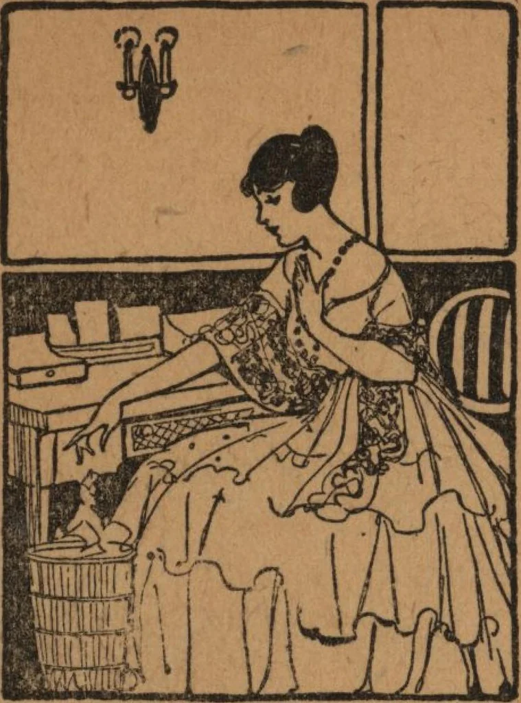 An illustration from Wall paper for every home, 1916, 1916, leaf 49