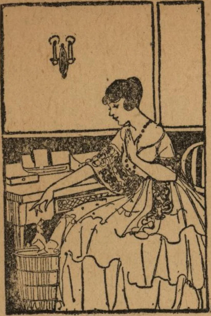 An illustration from Wall paper for every home, 1916, 1916, leaf 63