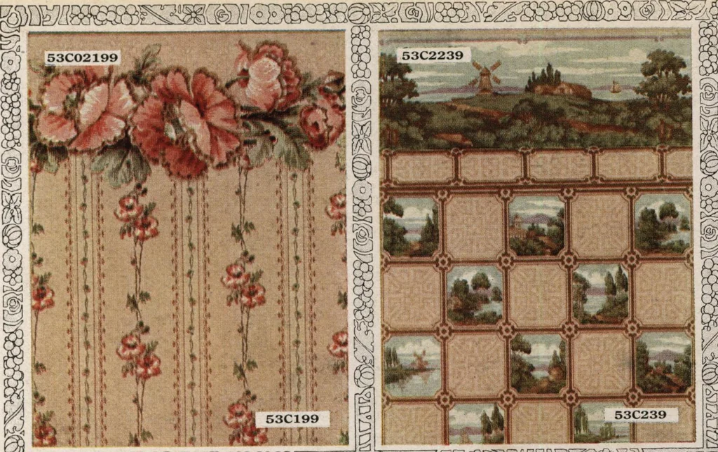 An illustration from Wall paper for every home, 1916, 1916, leaf 64