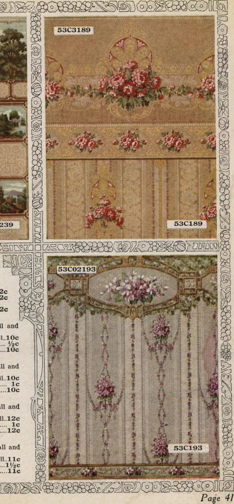 An illustration from Wall paper for every home, 1916, 1916, leaf 64