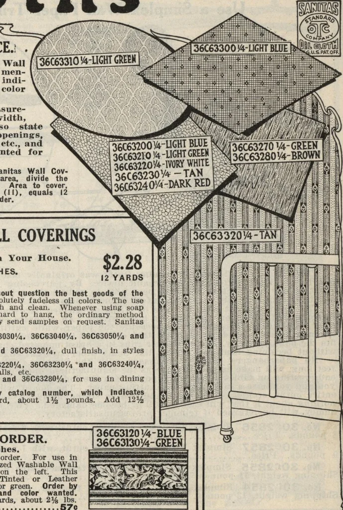 An illustration from Wall paper for every home, 1916, 1916, leaf 8