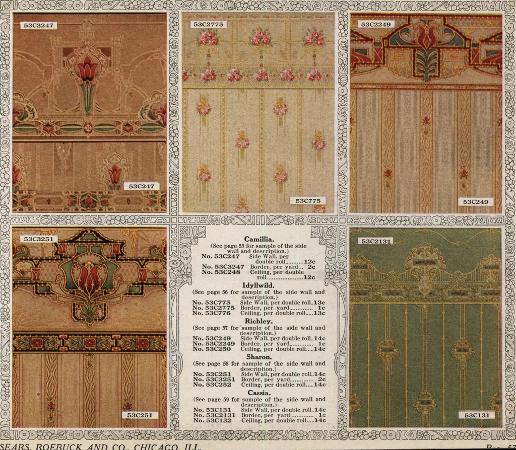 An illustration from Wall paper for every home, 1916, 1916, leaf 86