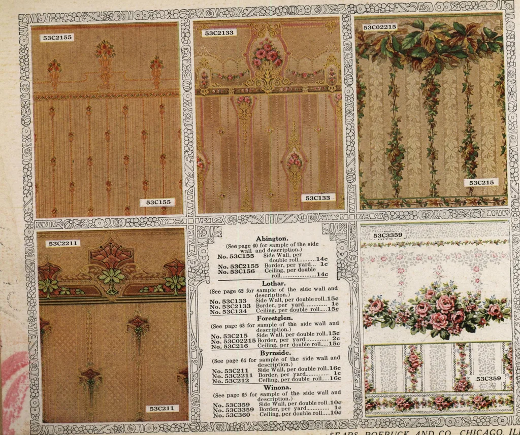 An illustration from Wall paper for every home, 1916, 1916, leaf 87